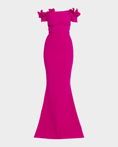 Short Sleeve Designer Evening Gowns for Women | Neiman Marcus