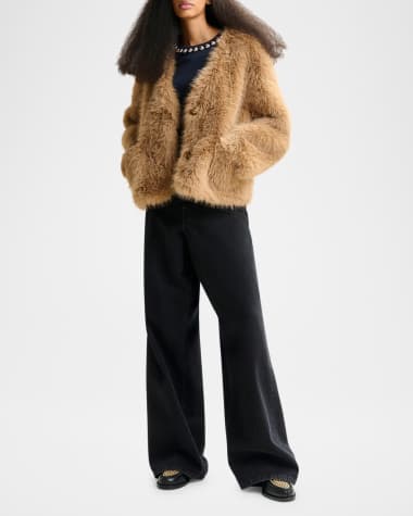 V-Neck Hardware One-Piece Swimsuit