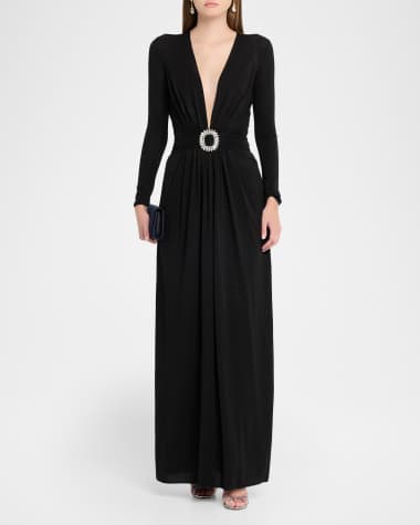 long sleeve black formal dresses 251P4552 Bodycon Assyemtric sleeves PROM Dress Make a stunning entrance in this elegant long sleeve evening gown that epitomizes timeless sophistication Mirabella Long Sleeve Fitted Evening