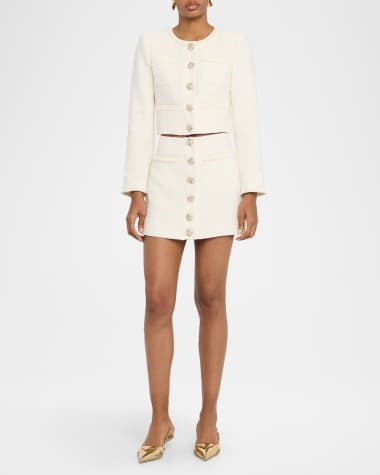 V-Neck Hardware One-Piece Swimsuit