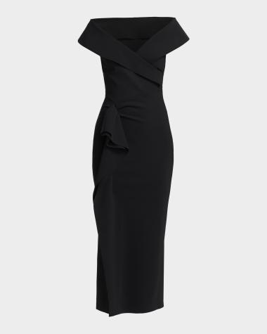 Black Bow Cocktail Dress