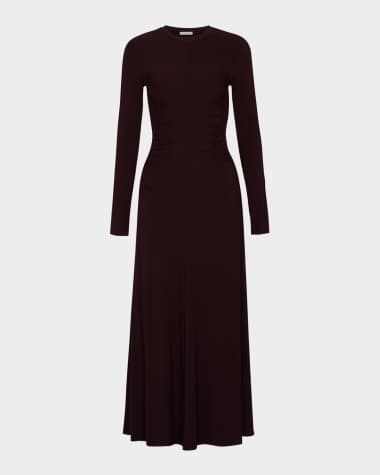 what shoe color goes with brown dress TROMPE L'OEIL BUST DRESS main image 1