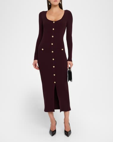 V-Neck Hardware One-Piece Swimsuit