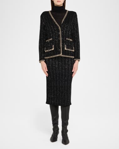 V-Neck Hardware One-Piece Swimsuit