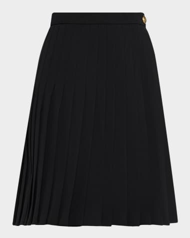 Black Pleated Designer Skirts for Women | Neiman Marcus