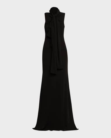 sachin and babi light blue dress Alaia Chiffon Plain (Black) – Izara World