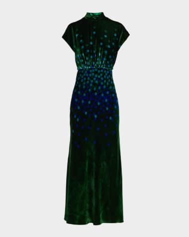 florence eiseman green velvet dress Adele Bottle Green Velvet Ruched Strappy Fishtail Maxi Dress – Club L  London main image 1