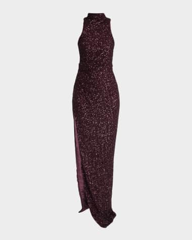 Halter Sequined Dress | Neiman Marcus