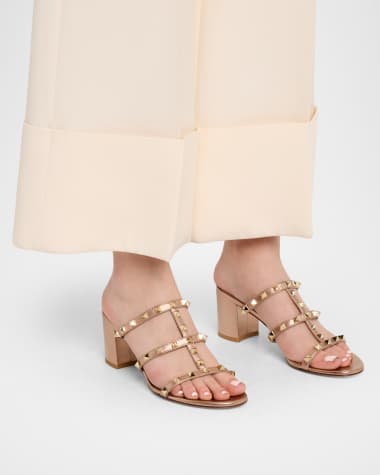 Valentino Garavani Sandals Pink Women's Shoes | Neiman Marcus