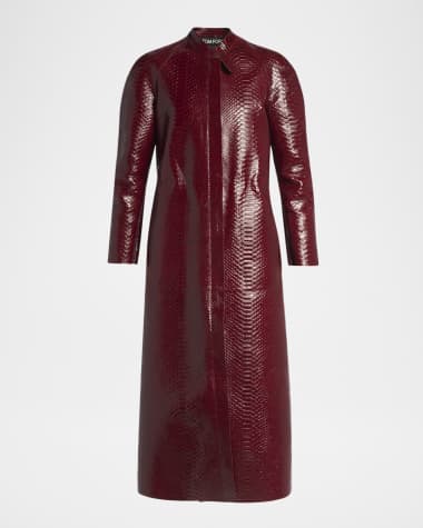 Red Women's Designer Trench Coats & Rain Coats | Neiman Marcus
