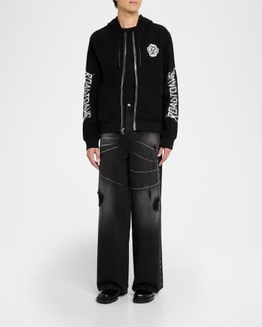 V-Neck Hardware One-Piece Swimsuit