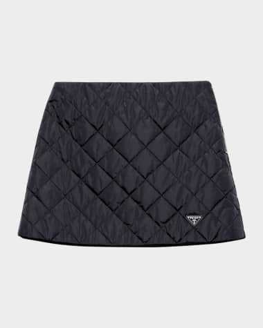 Prada Lightweight Quilted Re-Nylon Mini Skirt