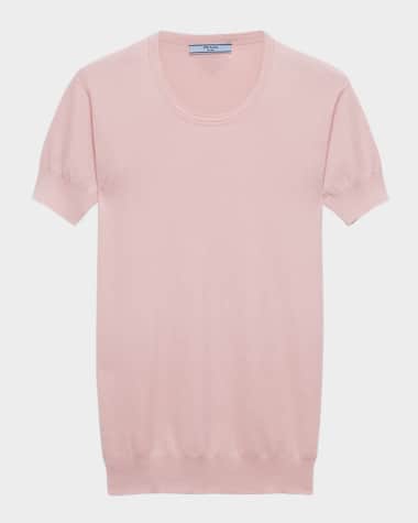 Prada Silk and Cotton Crewneck Sweater
