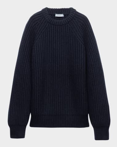 Prada Wool and Cashmere Crewneck Sweater