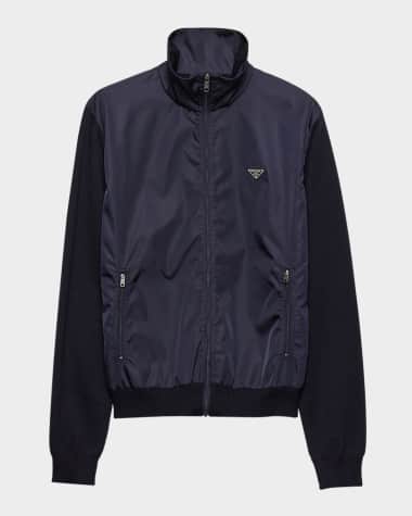 Prada Men's Superfine Wool Zip Cardigan Jacket