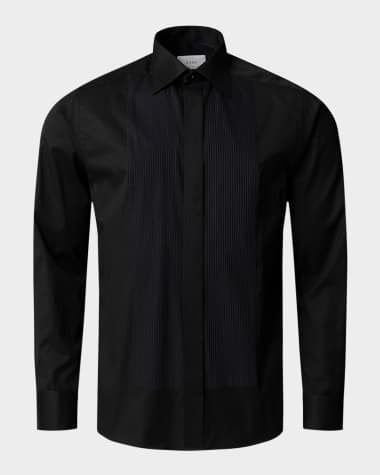 eton black dress shirt Eton Solid Signature Twill Dress Shirt | Contemporary Fit