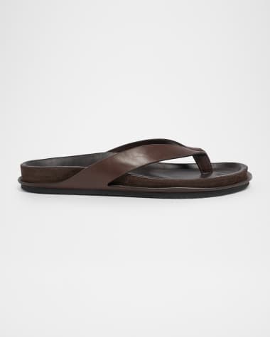 Brown Men's Designer Slides & Sandals | Neiman Marcus