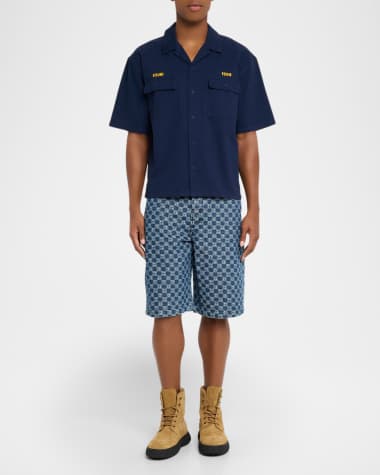 V-Neck Hardware One-Piece Swimsuit