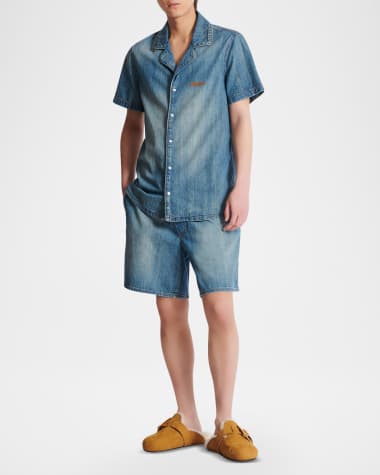 V-Neck Hardware One-Piece Swimsuit