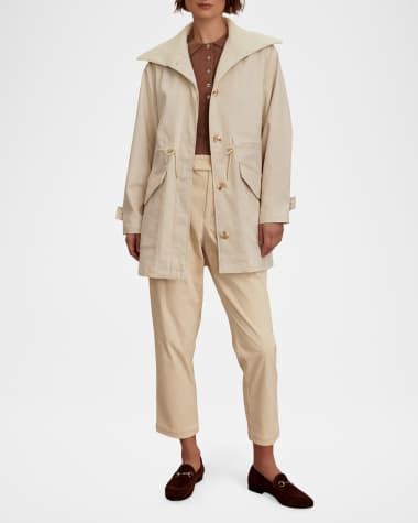 V-Neck Hardware One-Piece Swimsuit