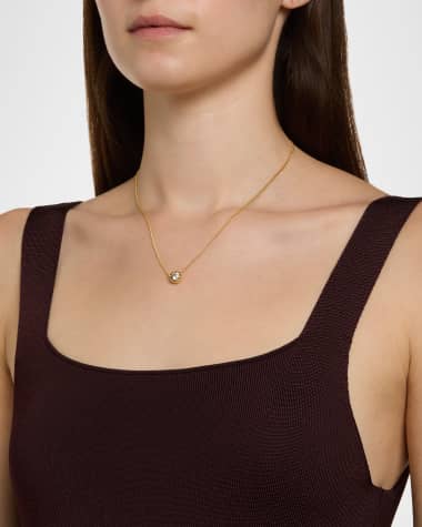 V-Neck Hardware One-Piece Swimsuit