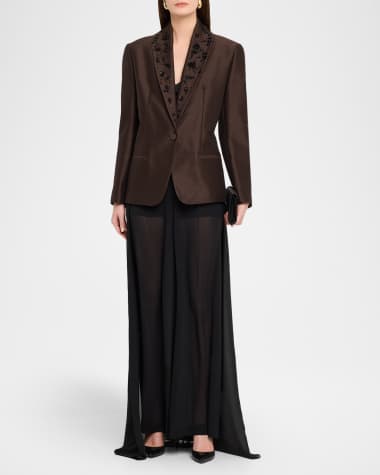 V-Neck Hardware One-Piece Swimsuit