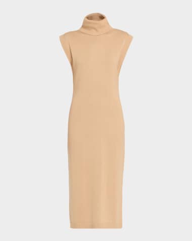 Sleeveless Turtleneck Dress | Neiman Marcus