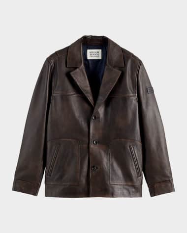 Designer Leather & Suede Jackets for Men | Neiman Marcus