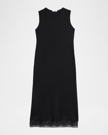 sachin and babi light blue dress The Row Guinevere Silk Slip Dress - White