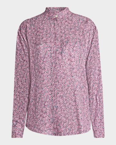 Blouse Manches Longues JMS - Taille 3X (Plus) - Rose Uni - Coton/polyester - Neuve Avec étiquettes