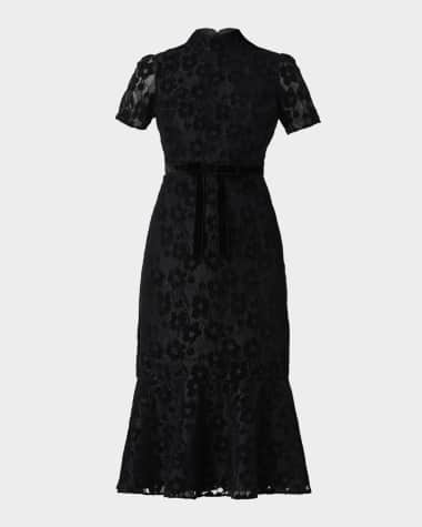navy blue short dress formal Sweetheart Neck High Low Dark Blue Short Prom Dress, Dark Blue High Low  Formal Dress, Graduation Dress main image 1