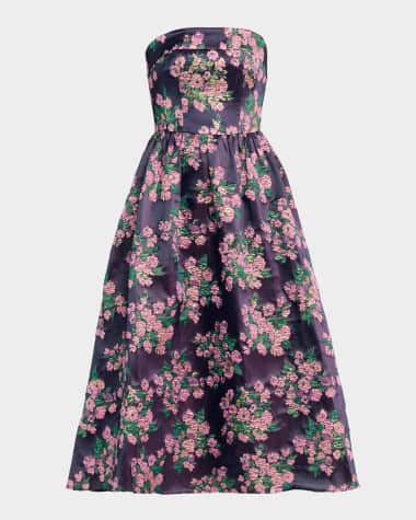 sachin and babi light blue dress Sexy Evening Gown For Women Eton Men's Slim Fit Floral Print Twill Shirt main image 0