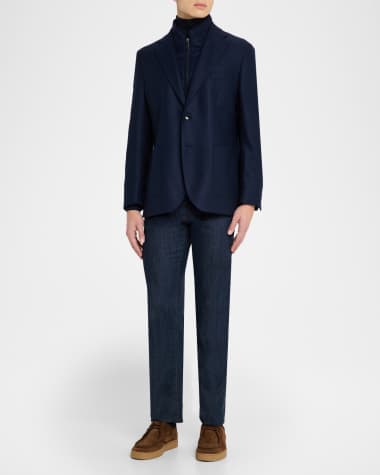 V-Neck Hardware One-Piece Swimsuit