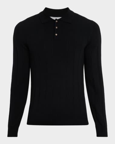 fashion nova black mesh dress Men's full-zip Merino wool Cardigan Sweater in Black Black / L