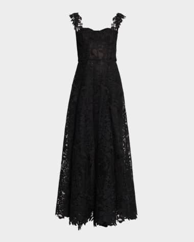 black boat neck midi dress Oscar de la Renta Abstract Butterfly Faille Dress  Runway Catalog