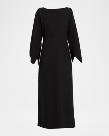 princess polly baby blue dress Ladies - Black Balloon-Sleeved Dress - Size: S