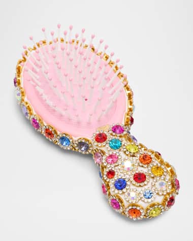 Bari Lynn Jeweled Pink Heart Brush main image 0