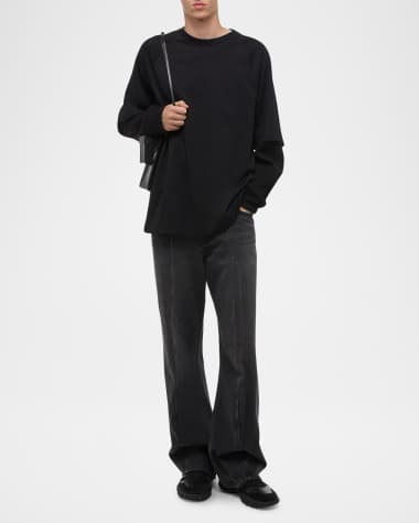 V-Neck Hardware One-Piece Swimsuit