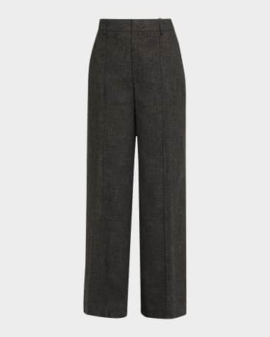 Gray Designer Pants for Women | Neiman Marcus