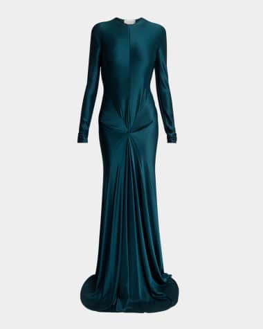 sachin and babi light blue dress Womens Formal Dresses With Sleeves Long 2024 Evening Dresses With Sleeves main image 0