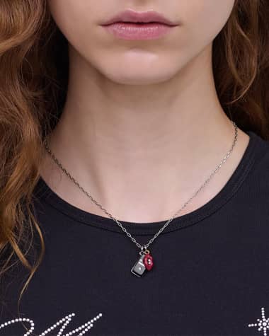 V-Neck Hardware One-Piece Swimsuit