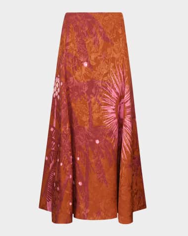 chinese dress ladies Tiered Cotton Maxi Skirt for Tall Women in White