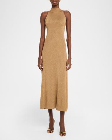 V-Neck Hardware One-Piece Swimsuit
