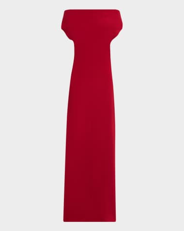 blue red white dress Cotton Poplin Color Block Maxi Dress Red/White/Blue