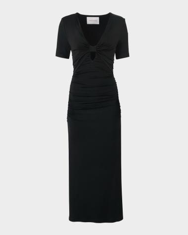neiman marcus black midi dress Black Dress