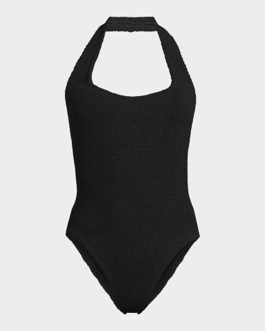 Sandy Open-Back One-Piece Swimsuit