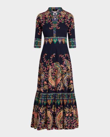 sachin and babi light blue dress Woman Within Short-Sleeve Scoopneck Empire Waist Dress main image 0