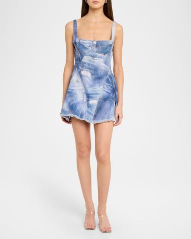 V-Neck Hardware One-Piece Swimsuit