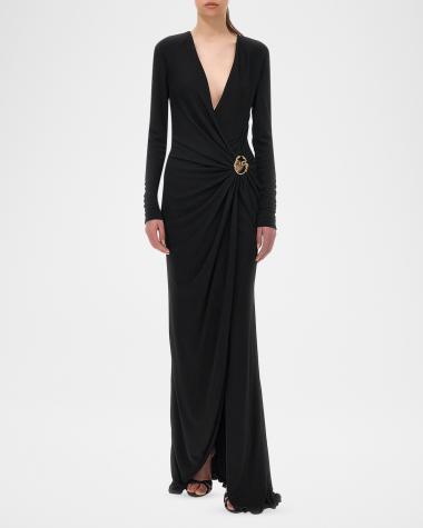 Robe Roberto Cavalli Exclusive Neiman Marcus - Taille 42, Dos Nu, Imprimé Glamour, Fabriqué En Italie