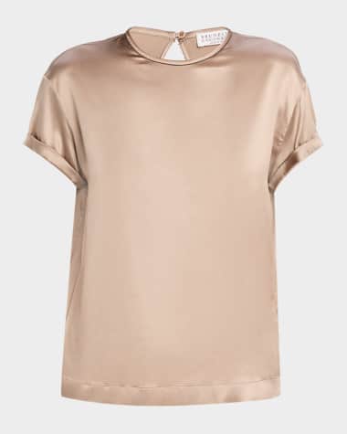 BURUNELLO CUCCINELI 半袖 Brunello Cucinelli V-neck short-sleeve T-shirt | Red | FARFETCH